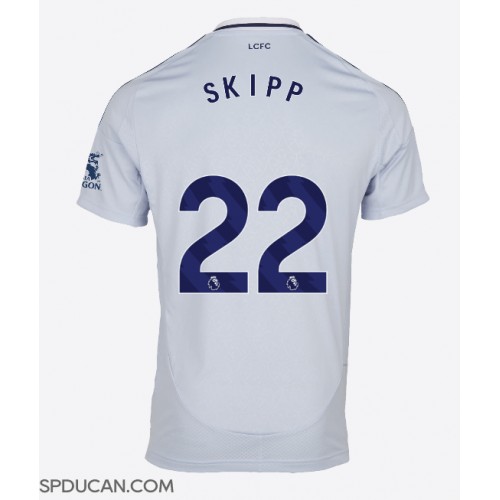 Muški Nogometni Dres Leicester City Oliver Skipp #22 Rezervni 2024-25 Kratak Rukav